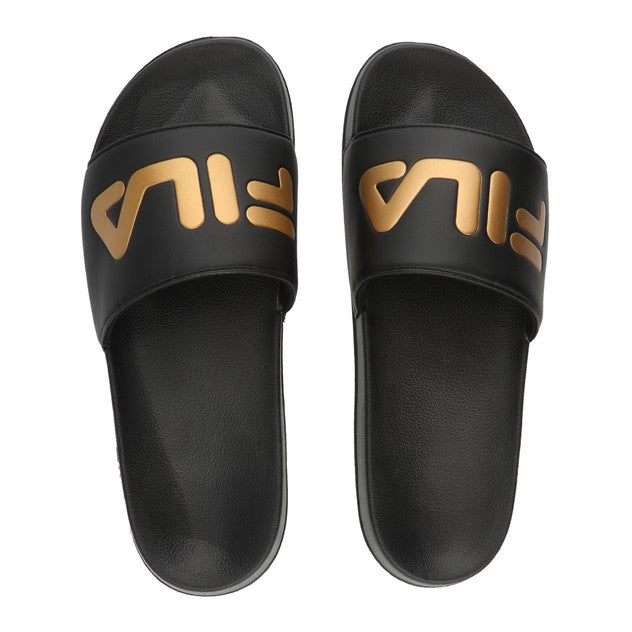 Fila discount black slides