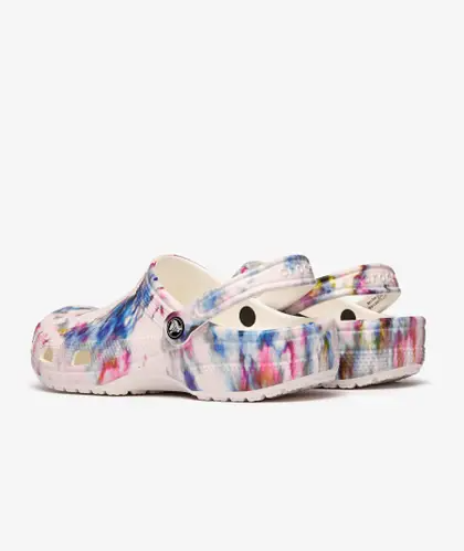 Classic tie dye on sale graphic crocs