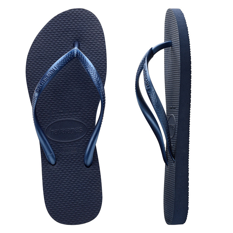 Navy slim deals havaianas women's