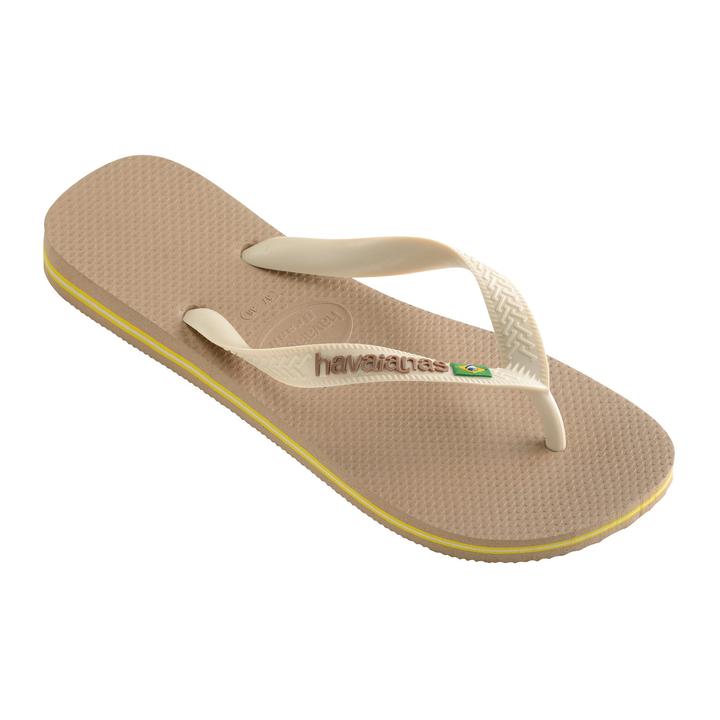 Havaianas BRAZIL LOGO ROSE GOLD BEIGI PALHA Jit Shoes