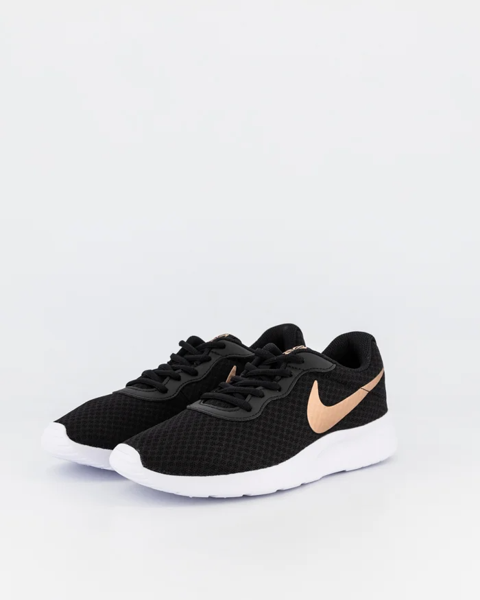 Nike tanjun womens sales black red bronze