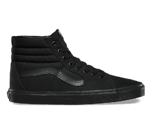 All black old top skool vans high