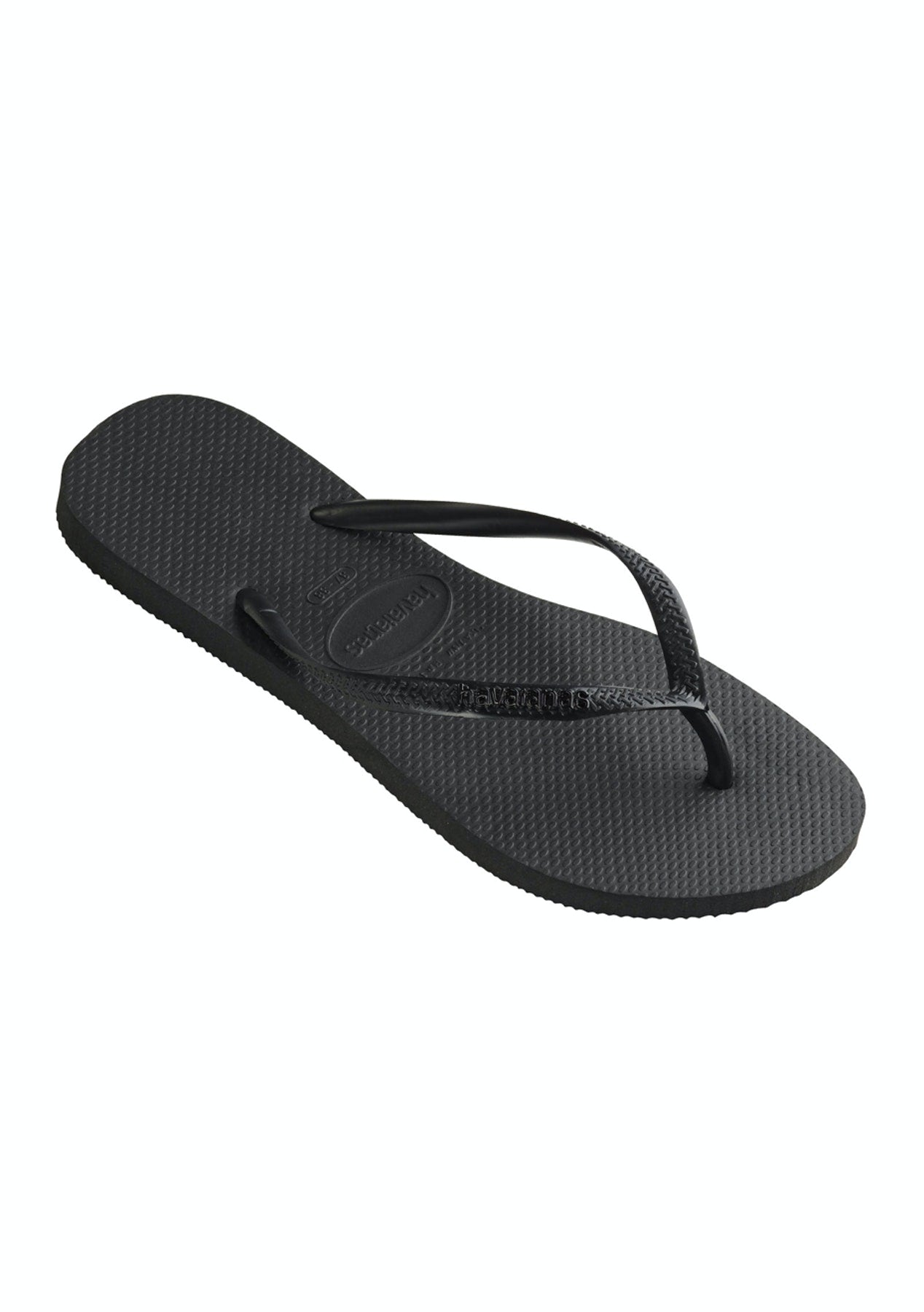 HAVAIANAS SLIM LOGO METALLIC ROCK BLACK Jit Shoes